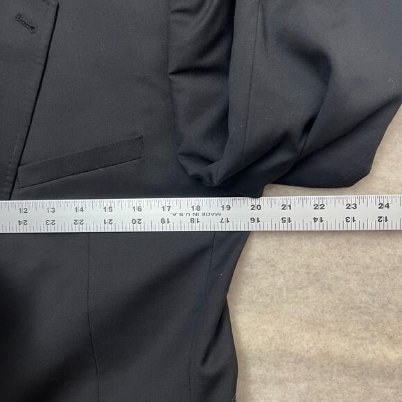 Ted Baker London Endurance Wool Blazer Jacket Mens 40R Black suit career wedding - Picture 11 of 13